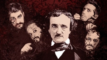 Allan Poe improvisado na Quinta da Regaleira