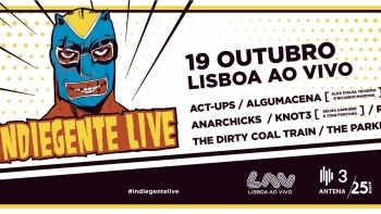 Indiegente Live no Lisboa Ao Vivo em outubro