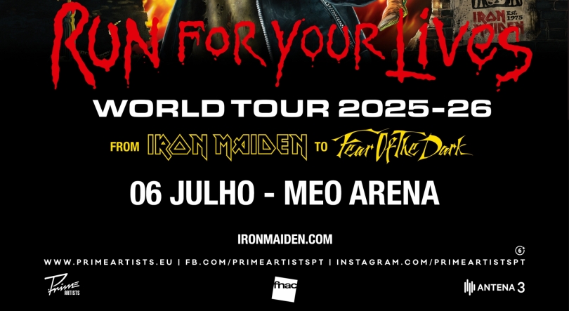 Iron Maiden em Lisboa, com apoio Antena 3!