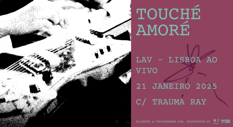 Imagem de A banda de culto Touché Amoré vai atuar no Lisboa ao Vivo em 2025