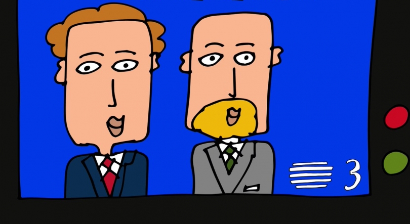 Imagem de “Duas Pessoas a Fazer Televisão” – novo programa de Hugo van der Ding e Martim Sousa Tavares estreia na RTP3