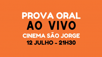 Imagem de Prova Oral ao vivo (finalmente!), no Cinema São Jorge