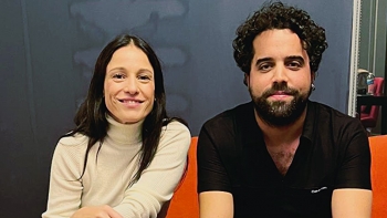 Imagem de Carminho no San Francisco Jazz Center, à conversa com Tiago Ribeiro