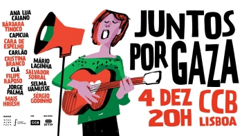 Imagem de “Juntos por Gaza” no Centro Cultural de Belém