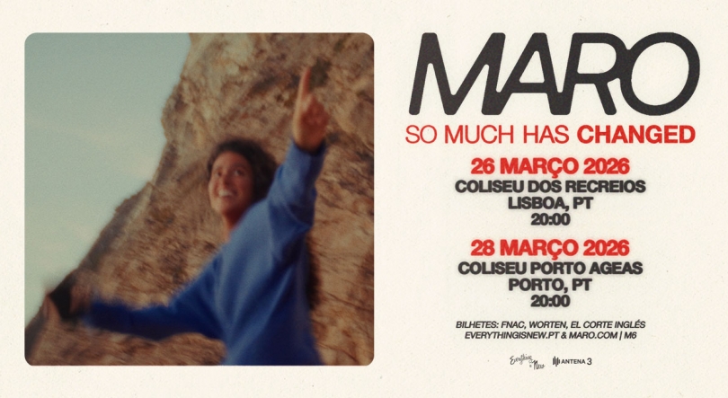 Imagem de “So Much Has Changed”: MARO tem dois concertos marcados para 2026 em Lisboa e no Porto