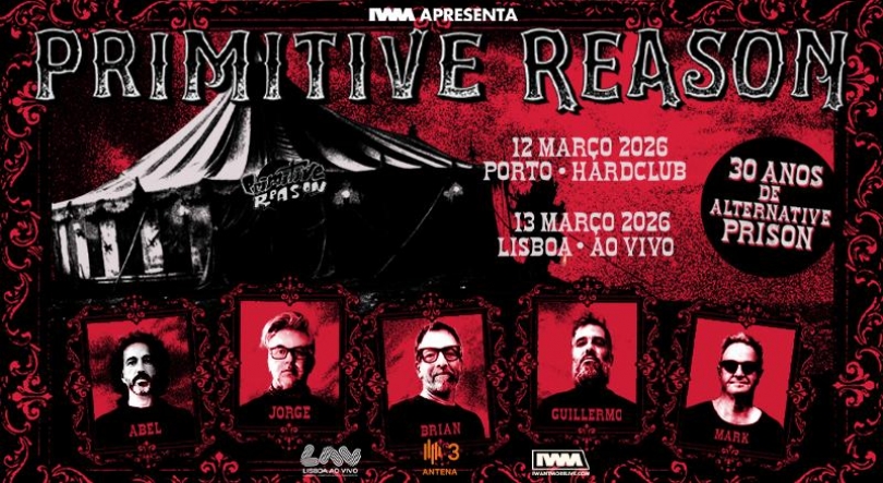 Imagem de Primitive Reason de volta aos palcos para celebrar 30 anos de “Alternative Prison”