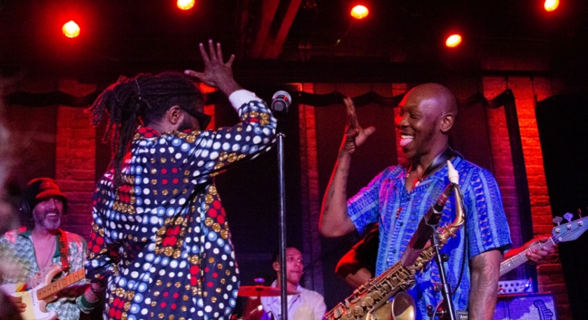 Imagem de Seun Kuti & The Egypt 80, Arooj Aftab, Sérgio Godinho e Fidju Kitxora no festival MED