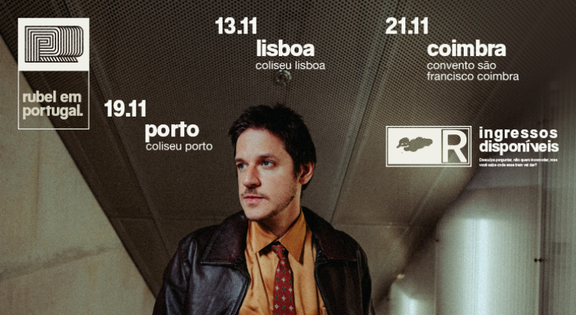 Rubel de volta com “Beleza. Rubel e Violão” em Lisboa, no Porto e em Coimbra em novembro