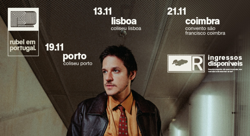 Rubel de volta com “Beleza. Rubel e Violão” em Lisboa, no Porto e em Coimbra em novembro
